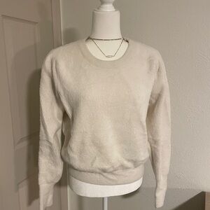 Rachel Zoe Soft Cream Crew Neck Sweater - Large